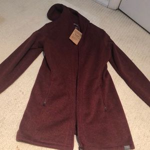 LLBean fleece sweater coat